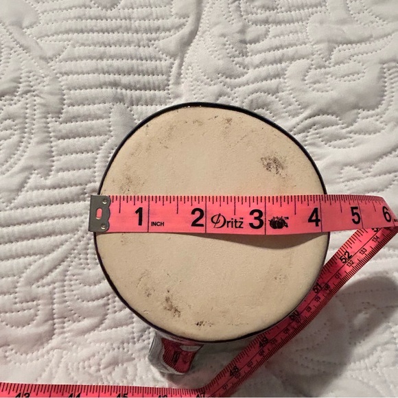 Harley Dude Ceramic Mug Navy Blue light blue and beige large coffee cup - Picture 12 of 12